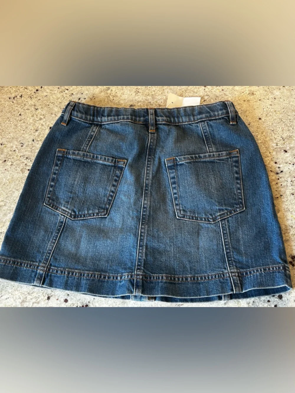 Crewcuts J.Crew Denim Skirt Girls Size 12 NWT Button Front Classic Wash